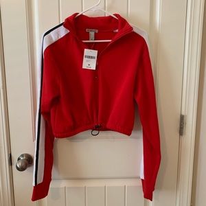 Red Half Zip Sweater